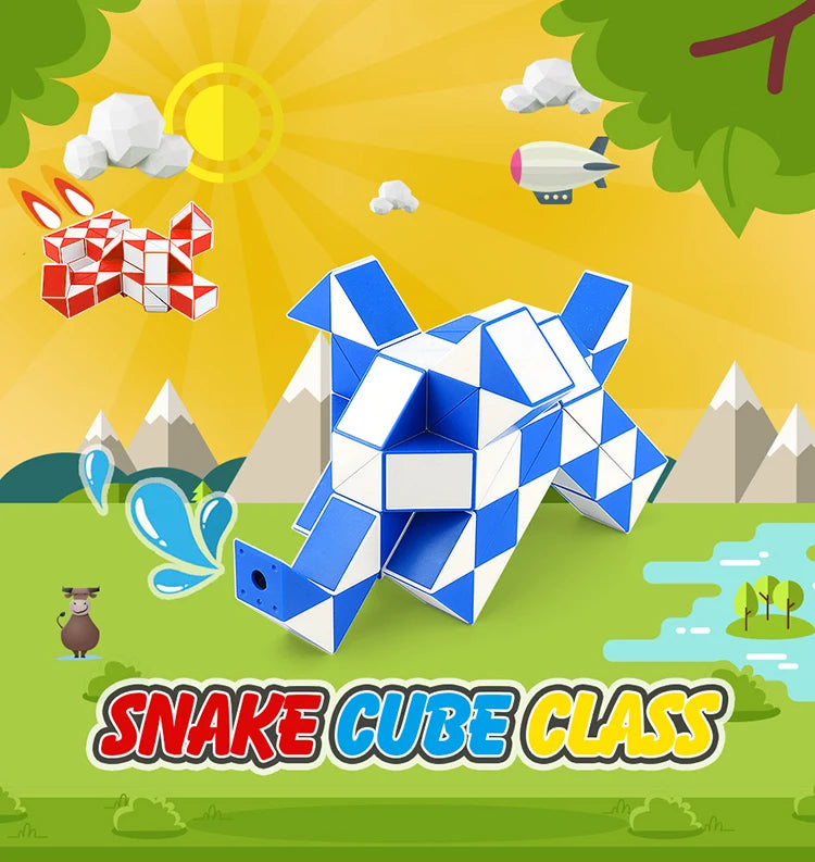 Ekstra lang pusleslange, Magic Snake Cube